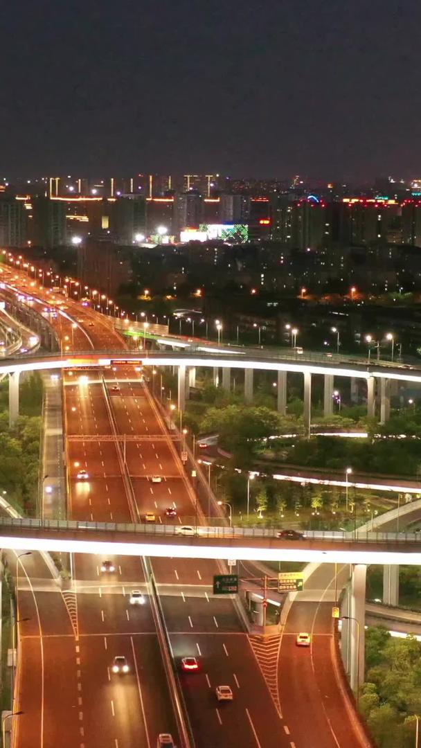 宁波城市交通北环路立交桥航拍视频视频的预览图