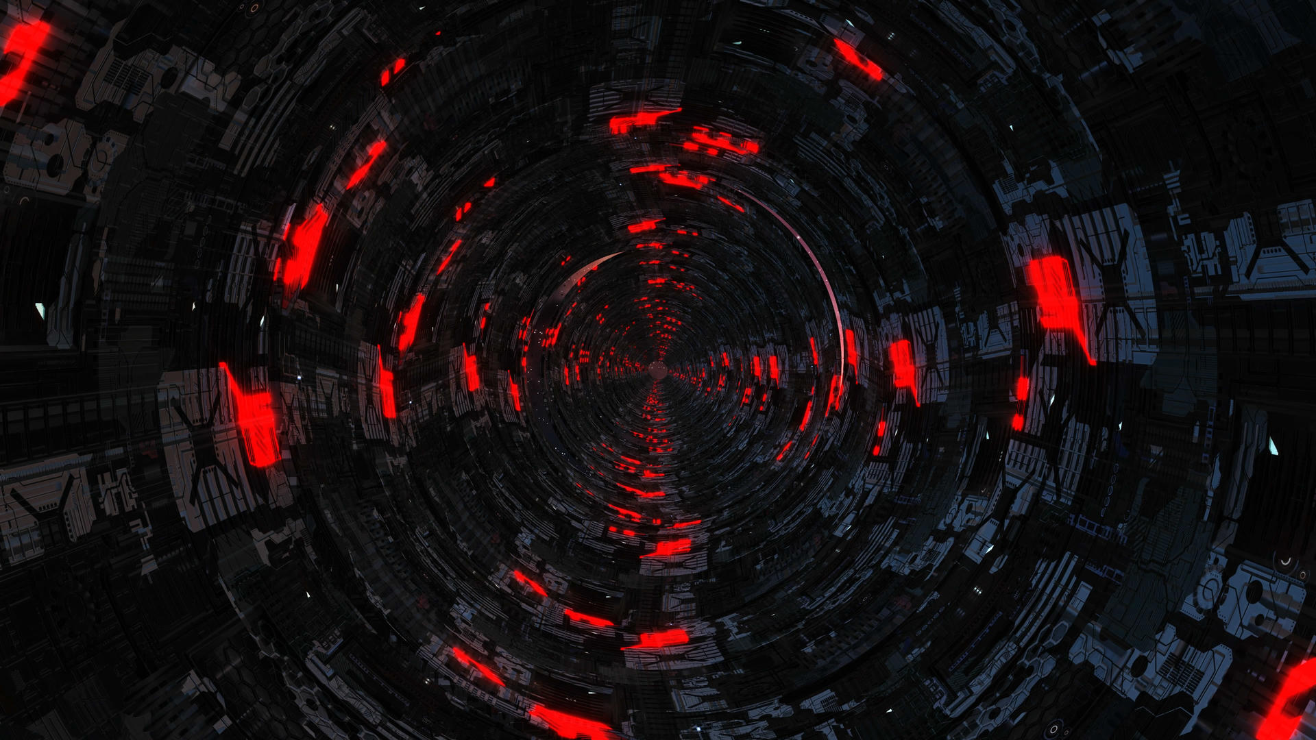4K三维科幻隧道穿梭背景视频的预览图