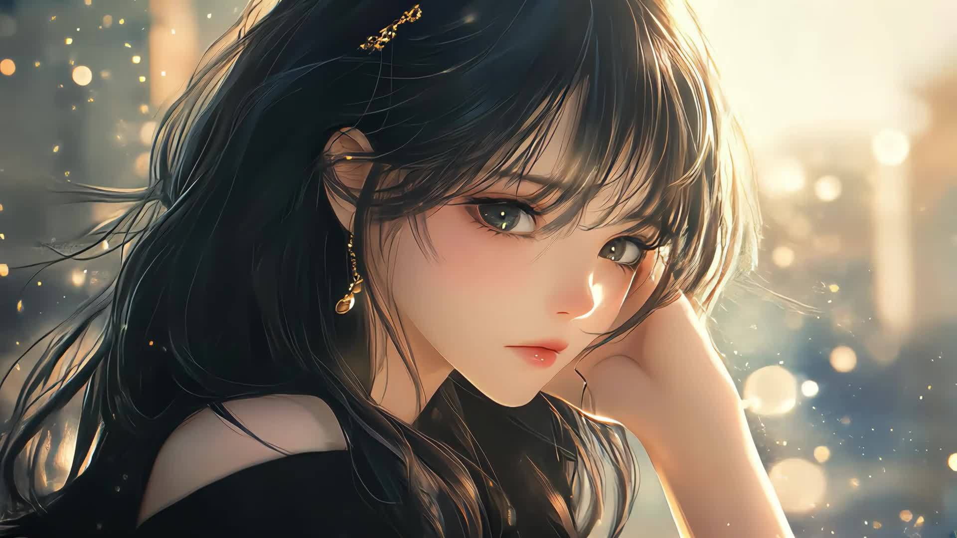 沉思动漫少女视频的预览图