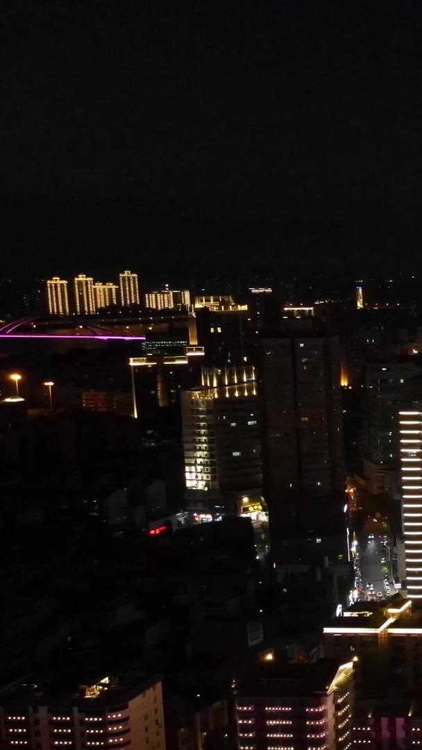 广西柳州城市夜景航拍视频的预览图
