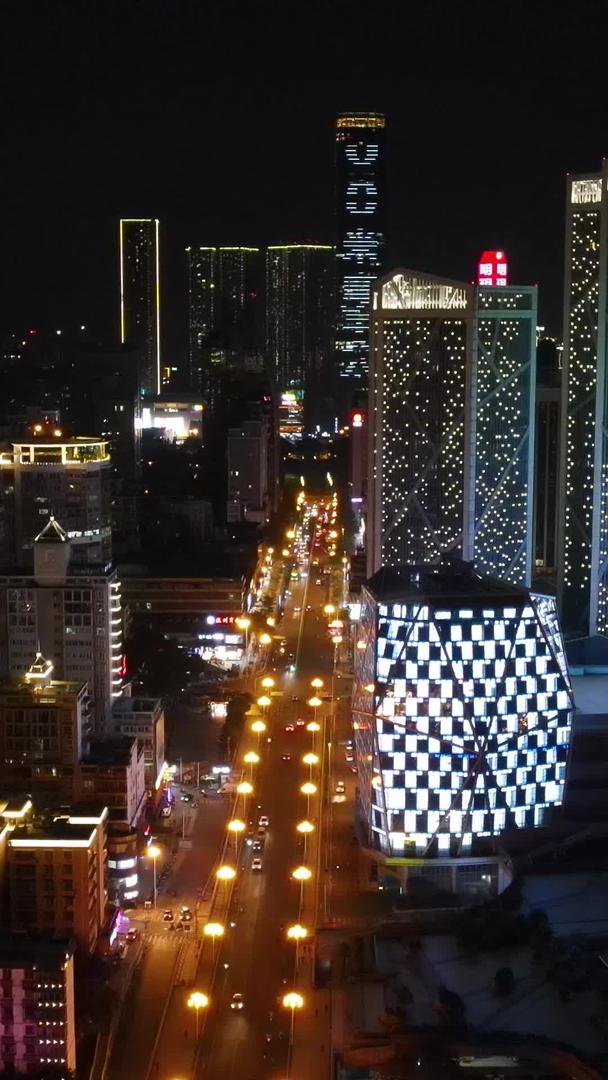 广西柳州城市夜景航拍视频的预览图