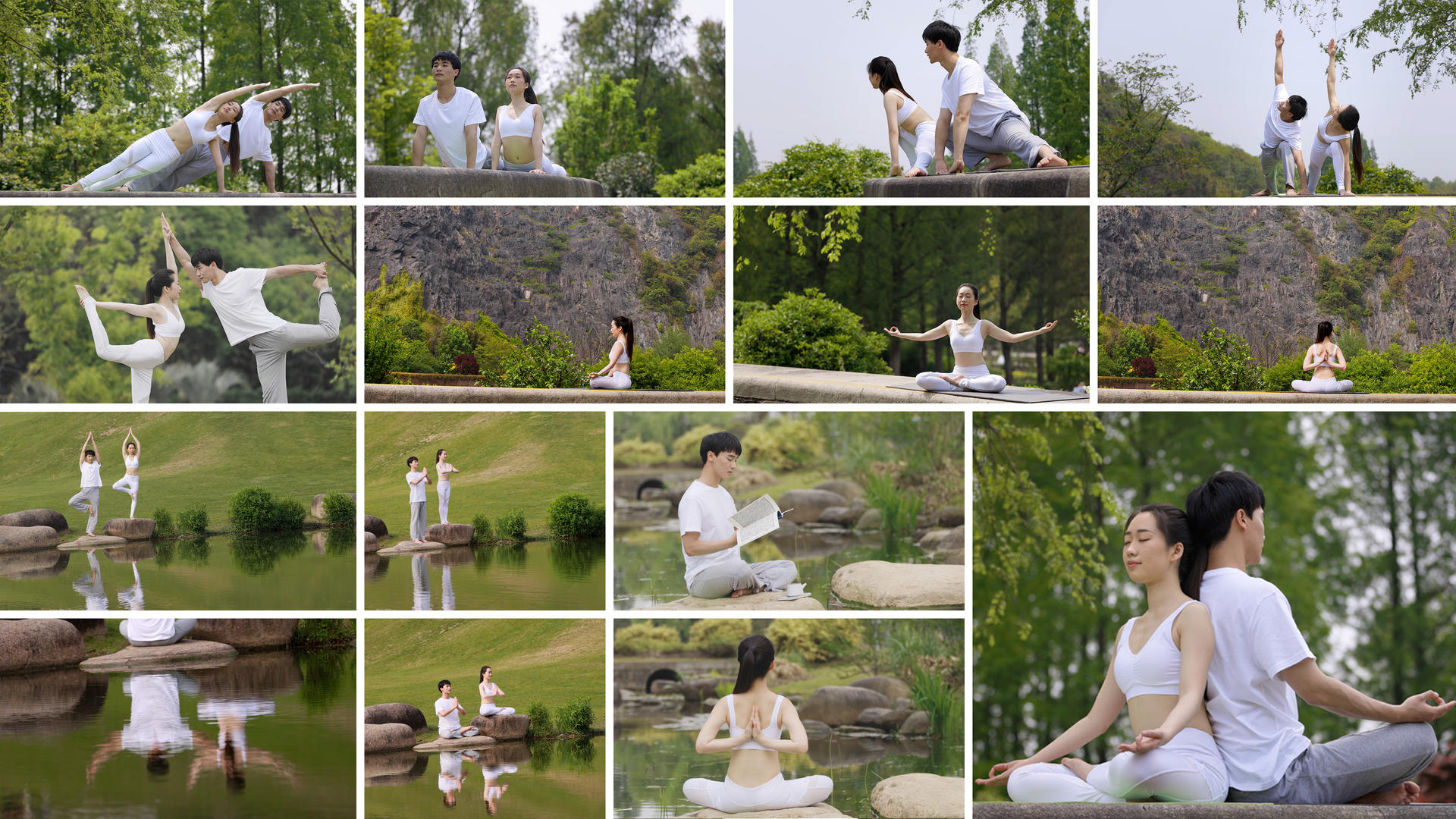 双人瑜伽合集视频的预览图