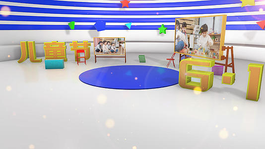 E3D儿童卡通虚拟演播室视频的预览图