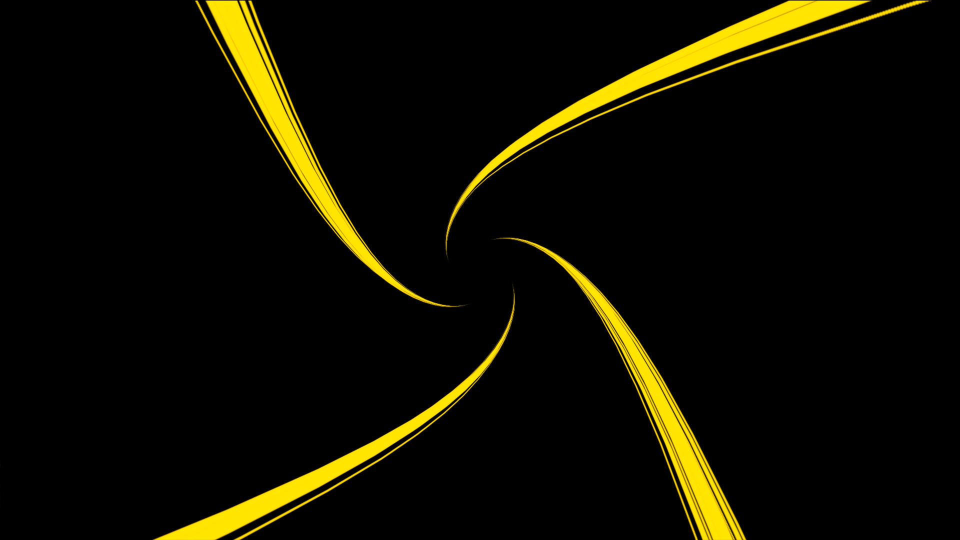 4条黄色光线转场动画元素4k视频的预览图