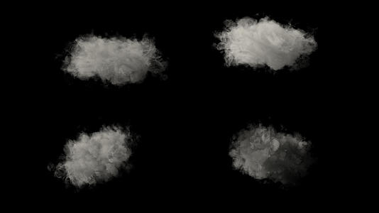云彩烟雾旋转展示云彩云朵粒子替代视频的预览图