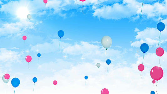 4K气球飘动背景素材视频的预览图