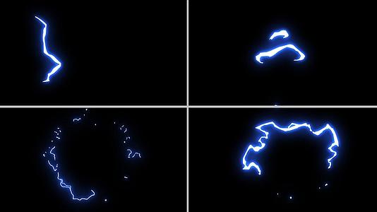 mg动态闪电雷电闪光视频元素V3视频的预览图