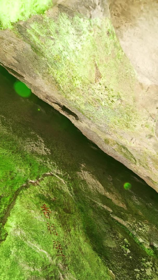 5A级景区本溪水洞石灰岩绿色植物视频的预览图
