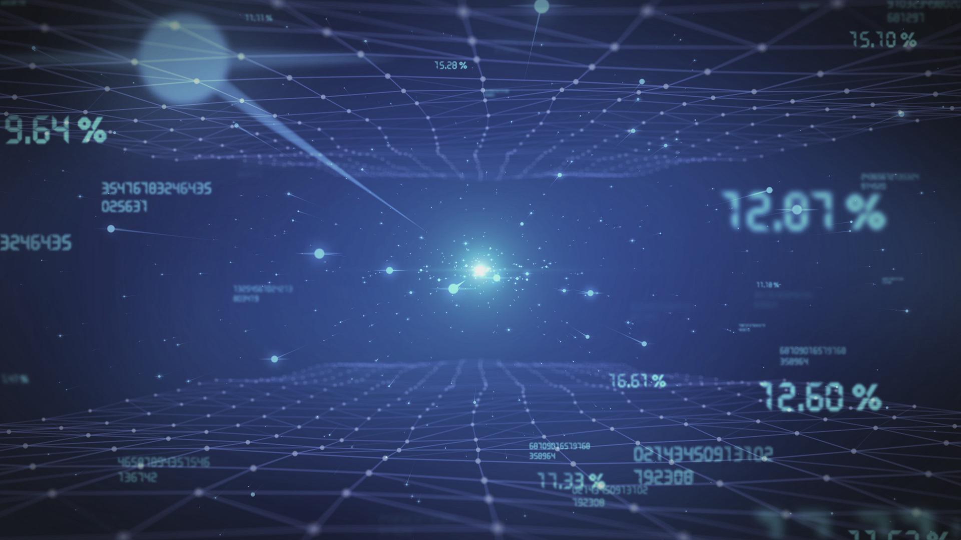 科技空间光线数字背景视频的预览图