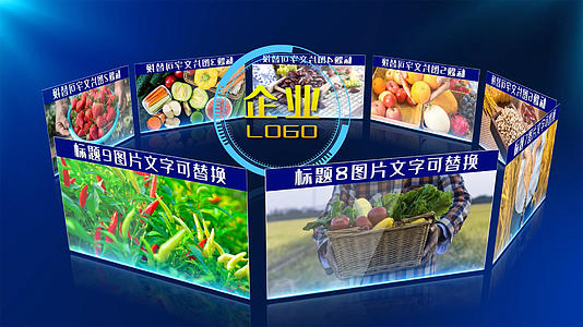 农业科技图文展示AE模版视频的预览图
