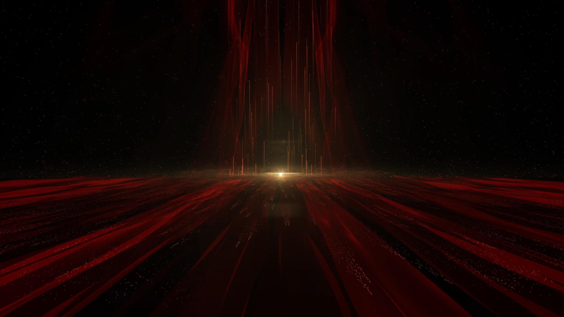 4K粒子唯美丝带背景视频的预览图