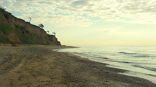 日落地平线海滩视频的预览图