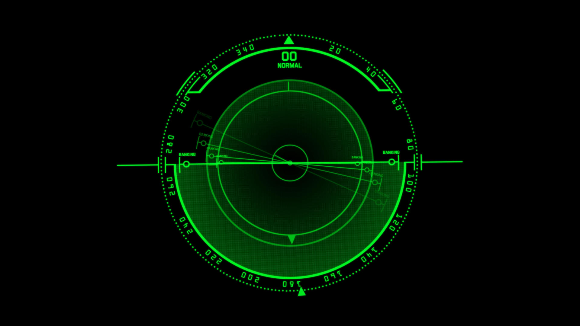 科技追踪圆环圆圈随机旋转变化HUD视频的预览图