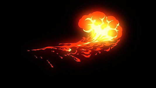 火焰喷射动态动画素材视频的预览图