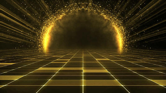 金色科技粒子元素视频素材视频的预览图