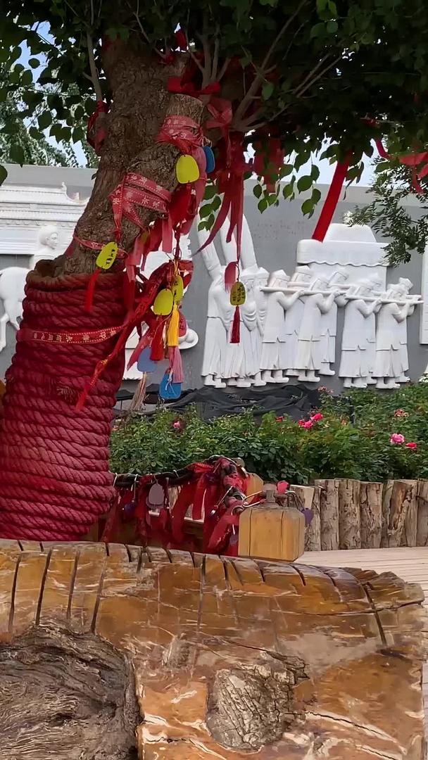 实拍5A喀什古城著名景点香妃园景区爱情树宝月楼香妃雕像视频集合集合集合视频的预览图