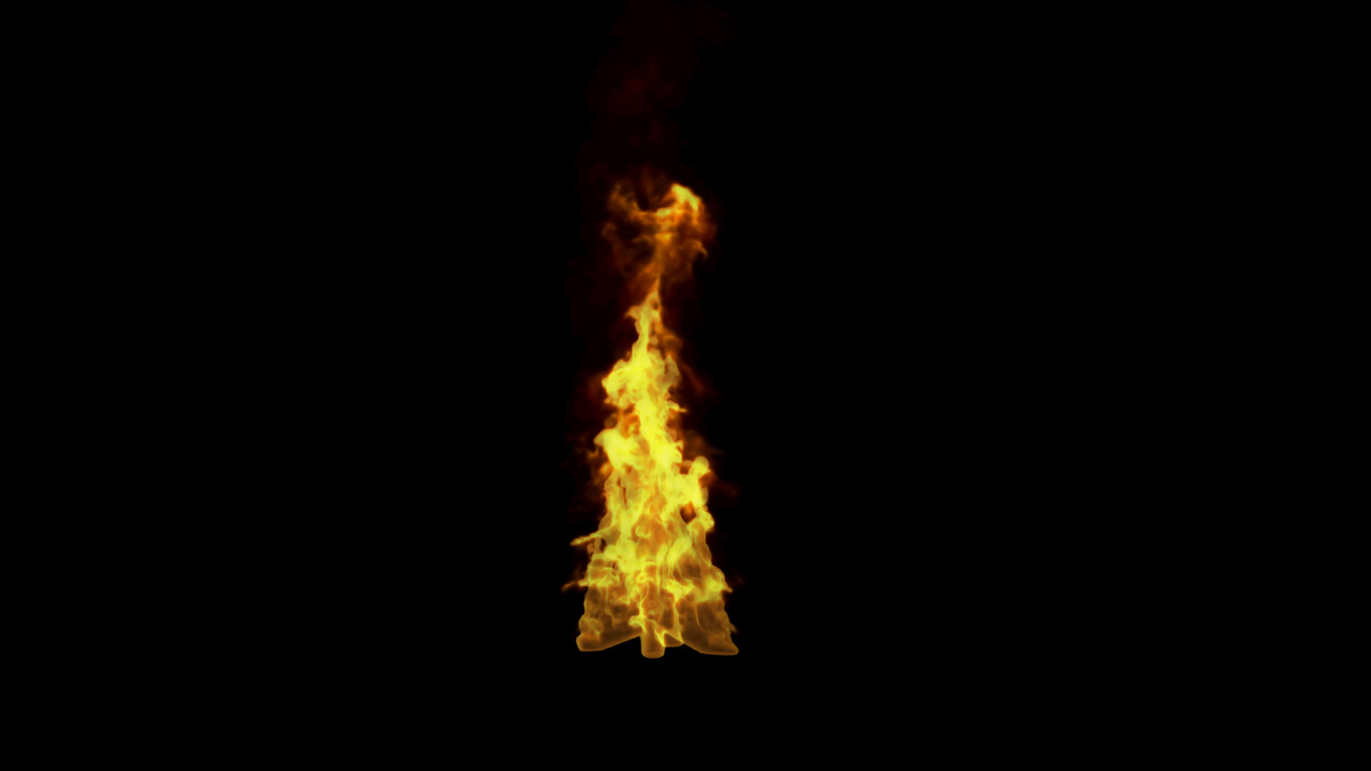 带通道小火堆火焰素材视频的预览图