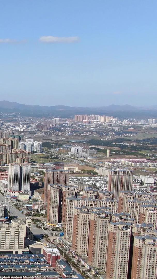 湖南湘西航拍肺炎复工后的城市视频的预览图