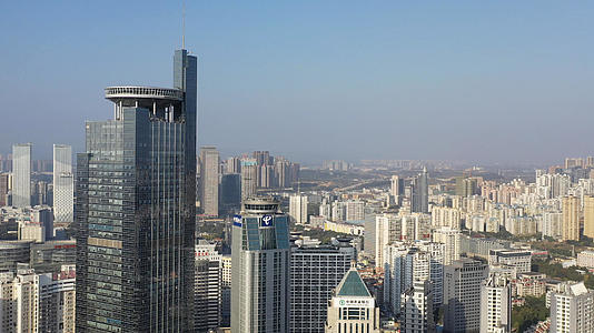 广西南宁城市风光市中心高楼群视频的预览图