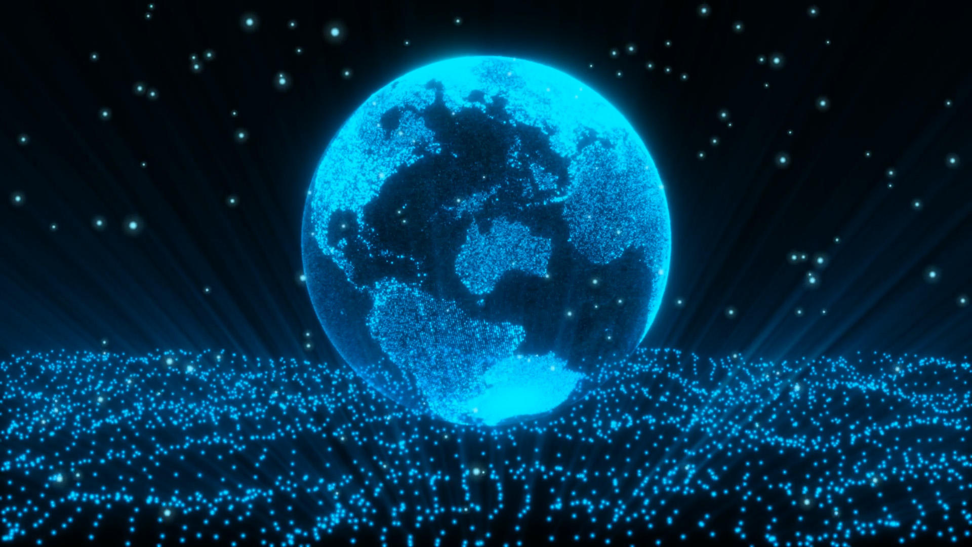 梦蓝粒子地球原创视频的预览图