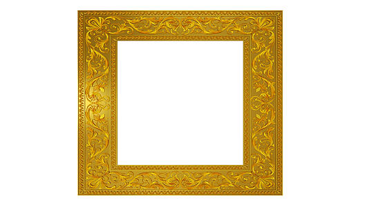金色古典花纹边框视频的预览图