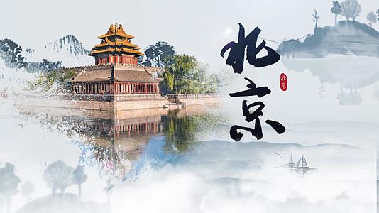 画轴展开中国风城市旅游宣传片视频的预览图