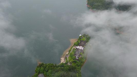 云雾千岛湖4K航拍视频的预览图