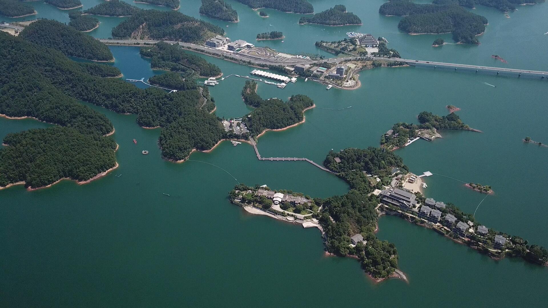 千岛湖4K航拍视频的预览图