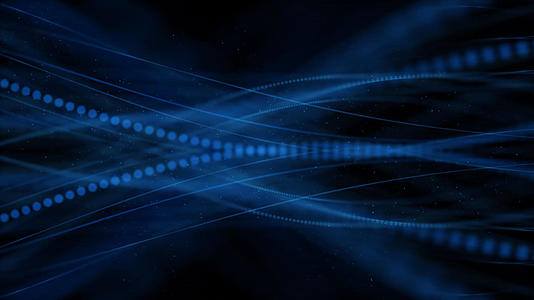 蓝色粒子线条动画元素带透明度通道视频的预览图