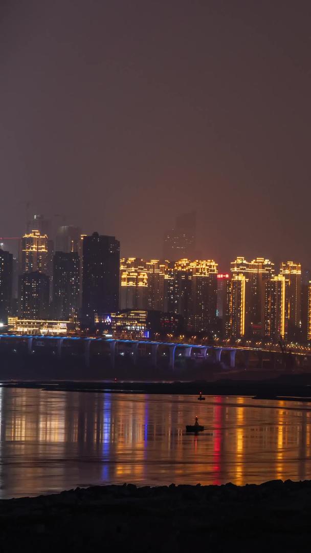 延迟重庆九龙坡区夜景鹅公岩大桥视频的预览图
