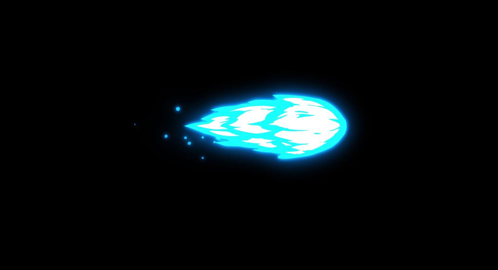 无限循环mg飞行能量球流星冲击波元素视频的预览图
