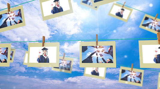 创意毕业季图片相册视频的预览图