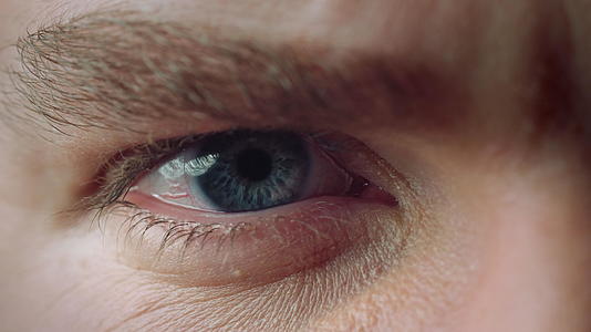 男性睁眼特写mov4K视频素材下载-编号4696449-潮点视频