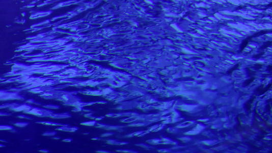 清澈透亮的蓝色水面空镜面视频的预览图