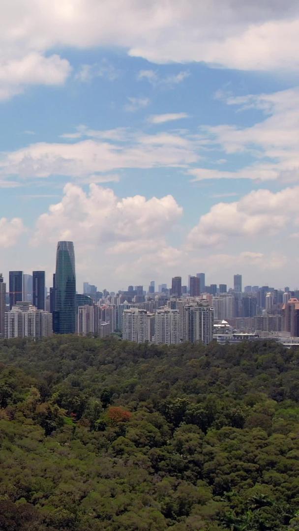 大疆Air2s实拍大鹏展翅高飞下深圳城市建筑视频的预览图