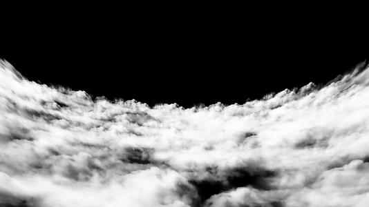 透明通道云层穿梭素材视频的预览图