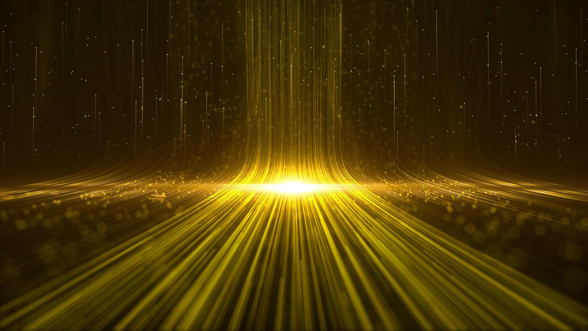 4K金色光线粒子颁奖背景视频的预览图