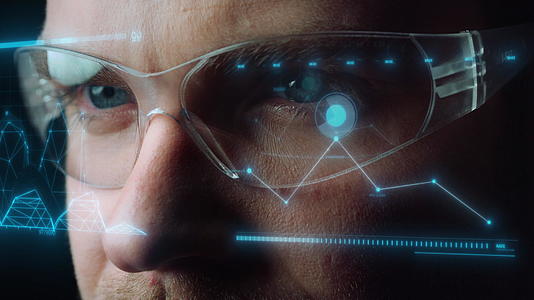 vr互动元宇宙未来眼镜数据显示过程视频的预览图
