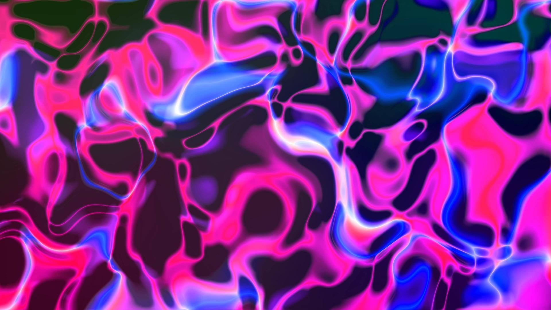 炫彩抽象水彩流体动画视频的预览图