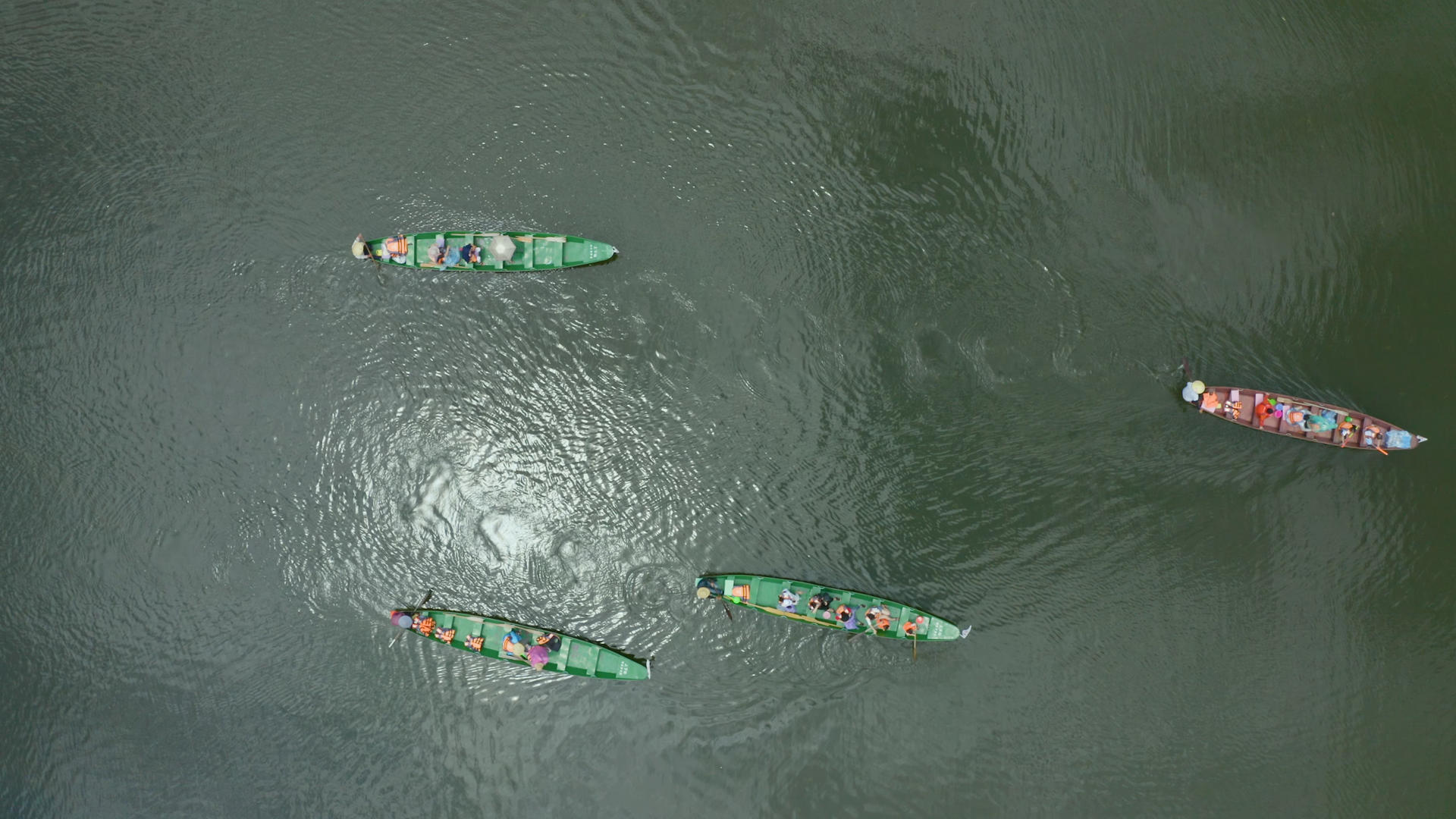 8k云南普者黑江河小船视频的预览图