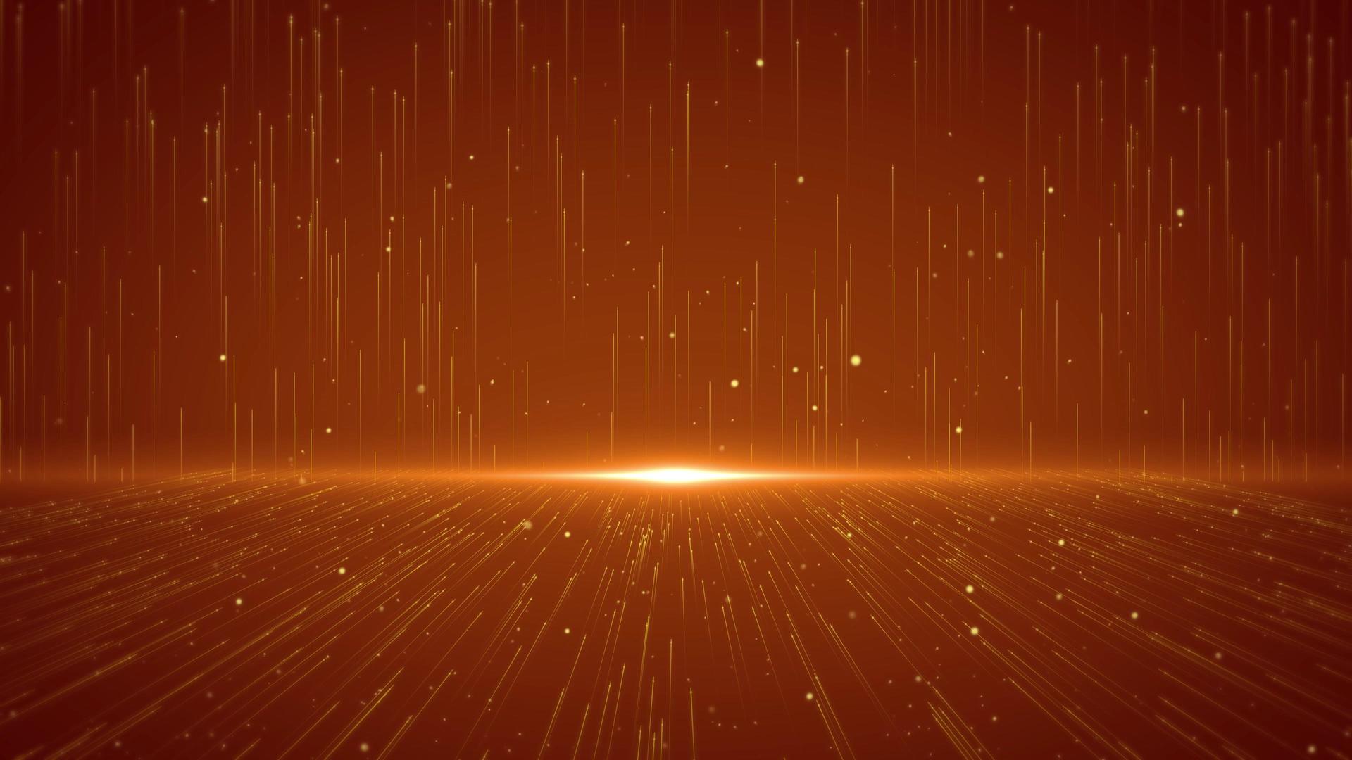 4K金红色空间粒子背景循环视频的预览图