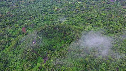 4K航拍云雾下海南火山口地质视频素材视频的预览图