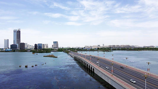 4k实拍宁夏银川金水桥视频的预览图