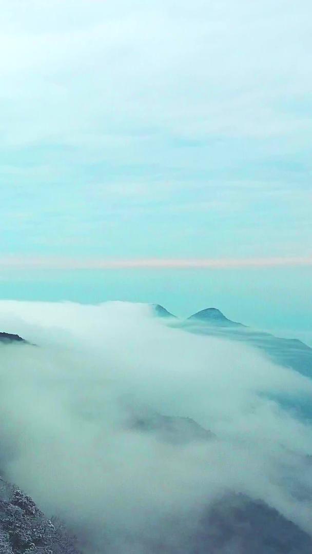 重庆南川金佛山航拍雪景视频的预览图