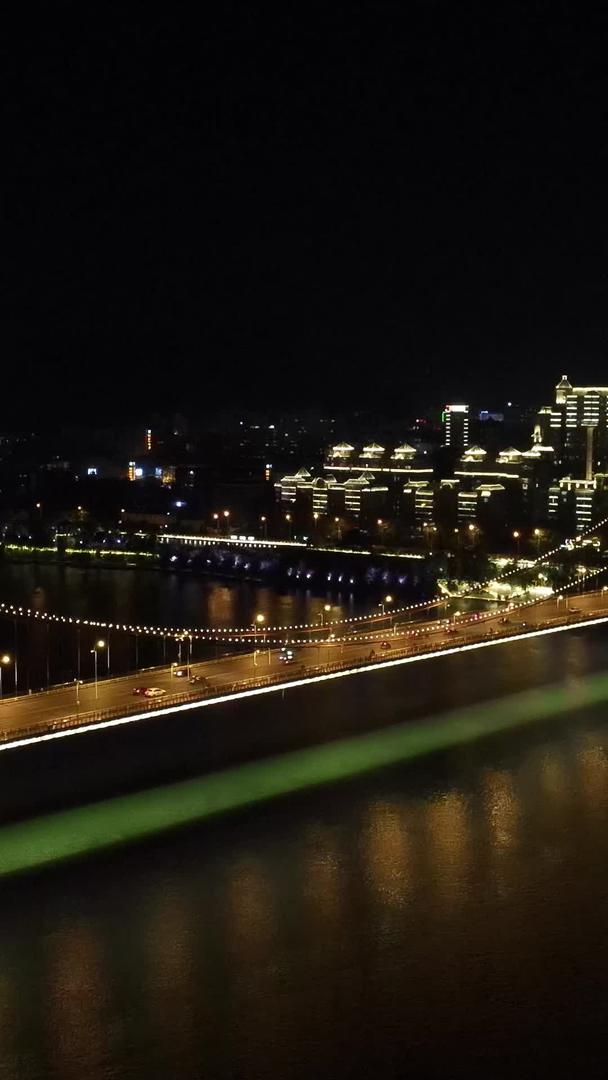 广西柳州红光大桥夜景灯光视频的预览图