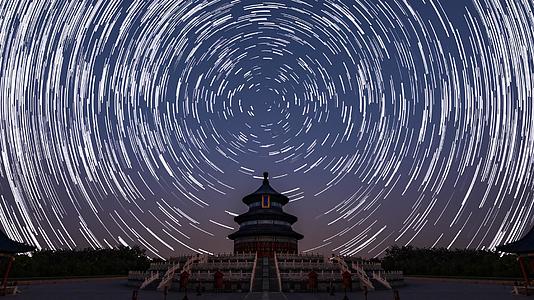 北京天坛环绕星轨之动态视频的预览图