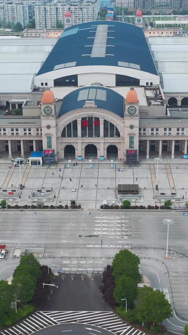 武汉汉口火车站航拍即将解封重启视频的预览图
