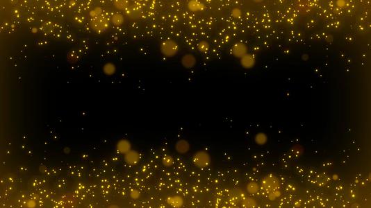 金色粒子沸腾边框视频的预览图