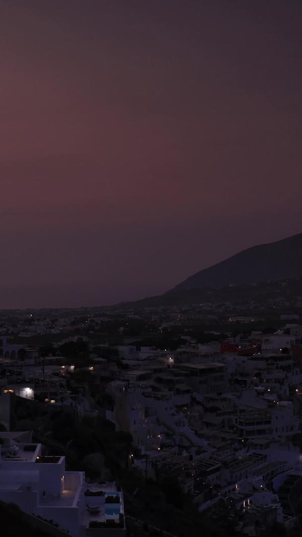 圣托里尼岛日出延迟视频欧洲希腊旅游度假胜地视频的预览图