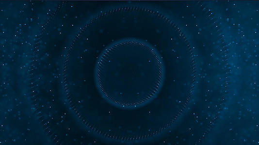 蓝色粒子科技元素合成背景视频的预览图